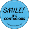 Smile Button - Blue