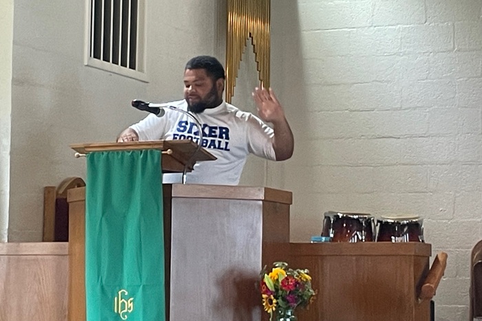 Young adults serving the Lord at Wesley Church of Hope UMC